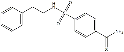 4-[(2-phenylethyl)sulfamoyl]benzene-1-carbothioamide 结构式