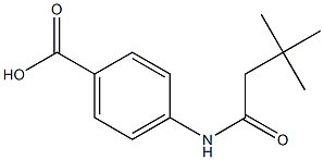 4-[(3,3-dimethylbutanoyl)amino]benzoic acid 结构式