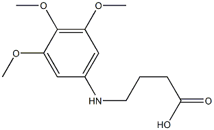 4-[(3,4,5-trimethoxyphenyl)amino]butanoic acid 结构式