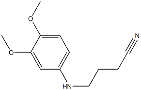 4-[(3,4-dimethoxyphenyl)amino]butanenitrile 结构式