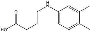 4-[(3,4-dimethylphenyl)amino]butanoic acid 结构式