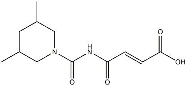 4-[(3,5-dimethylpiperidin-1-yl)carbonylamino]-4-oxobut-2-enoic acid 结构式