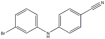 4-[(3-bromophenyl)amino]benzonitrile 结构式