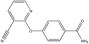 4-[(3-cyanopyridin-2-yl)oxy]benzamide 结构式