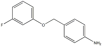 4-[(3-fluorophenoxy)methyl]aniline 结构式