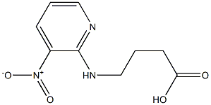 4-[(3-nitropyridin-2-yl)amino]butanoic acid 结构式