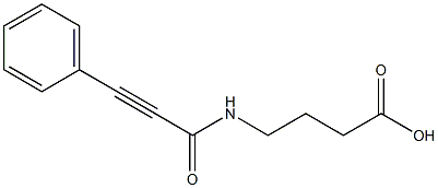 4-[(3-phenylprop-2-ynoyl)amino]butanoic acid 结构式