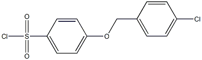 4-[(4-chlorophenyl)methoxy]benzene-1-sulfonyl chloride 结构式