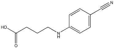 4-[(4-cyanophenyl)amino]butanoic acid 结构式