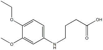 4-[(4-ethoxy-3-methoxyphenyl)amino]butanoic acid 结构式
