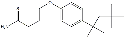 4-[4-(2,4,4-trimethylpentan-2-yl)phenoxy]butanethioamide 结构式