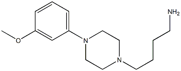 4-[4-(3-methoxyphenyl)piperazin-1-yl]butan-1-amine 结构式