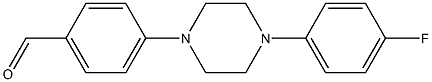 4-[4-(4-fluorophenyl)piperazin-1-yl]benzaldehyde 结构式