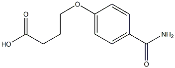 4-[4-(aminocarbonyl)phenoxy]butanoic acid 结构式
