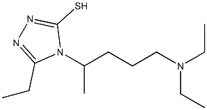 4-[4-(diethylamino)-1-methylbutyl]-5-ethyl-4H-1,2,4-triazole-3-thiol 结构式