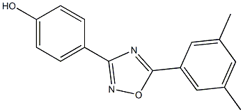 4-[5-(3,5-dimethylphenyl)-1,2,4-oxadiazol-3-yl]phenol 结构式