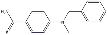 4-[benzyl(methyl)amino]benzene-1-carbothioamide 结构式