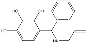 4-[phenyl(prop-2-en-1-ylamino)methyl]benzene-1,2,3-triol 结构式