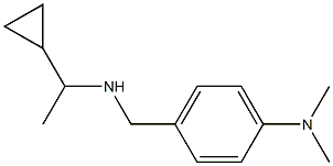 4-{[(1-cyclopropylethyl)amino]methyl}-N,N-dimethylaniline 结构式