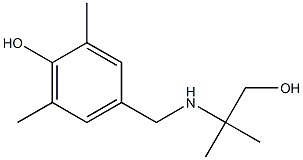 4-{[(1-hydroxy-2-methylpropan-2-yl)amino]methyl}-2,6-dimethylphenol 结构式