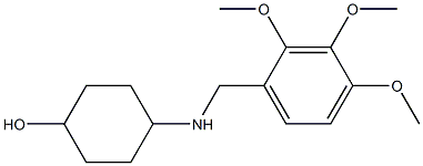 4-{[(2,3,4-trimethoxyphenyl)methyl]amino}cyclohexan-1-ol 结构式