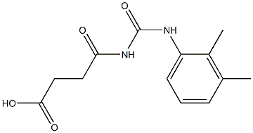 4-{[(2,3-dimethylphenyl)carbamoyl]amino}-4-oxobutanoic acid 结构式