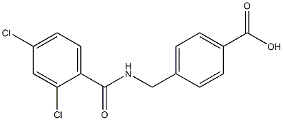 4-{[(2,4-dichlorophenyl)formamido]methyl}benzoic acid 结构式
