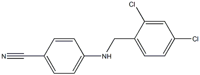4-{[(2,4-dichlorophenyl)methyl]amino}benzonitrile 结构式