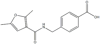 4-{[(2,5-dimethylfuran-3-yl)formamido]methyl}benzoic acid 结构式