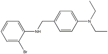 4-{[(2-bromophenyl)amino]methyl}-N,N-diethylaniline 结构式