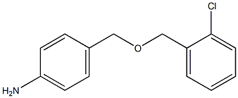 4-{[(2-chlorophenyl)methoxy]methyl}aniline 结构式