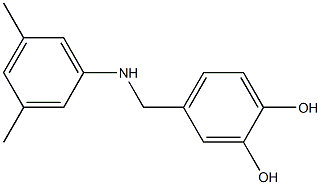 4-{[(3,5-dimethylphenyl)amino]methyl}benzene-1,2-diol 结构式