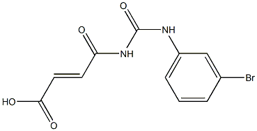 4-{[(3-bromophenyl)carbamoyl]amino}-4-oxobut-2-enoic acid 结构式