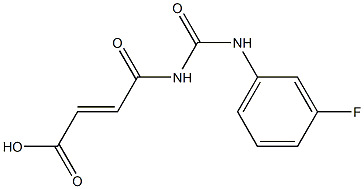 4-{[(3-fluorophenyl)carbamoyl]amino}-4-oxobut-2-enoic acid 结构式
