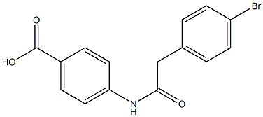 4-{[(4-bromophenyl)acetyl]amino}benzoic acid 结构式