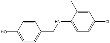 4-{[(4-chloro-2-methylphenyl)amino]methyl}phenol 结构式