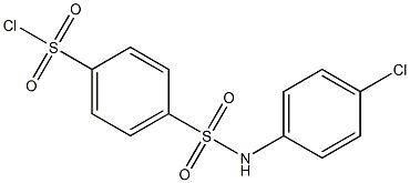 4-{[(4-chlorophenyl)amino]sulfonyl}benzenesulfonyl chloride 结构式