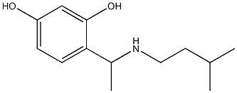 4-{1-[(3-methylbutyl)amino]ethyl}benzene-1,3-diol 结构式