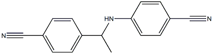 4-{1-[(4-cyanophenyl)amino]ethyl}benzonitrile 结构式