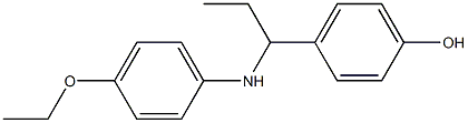 4-{1-[(4-ethoxyphenyl)amino]propyl}phenol 结构式