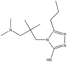 4-{2-[(dimethylamino)methyl]-2-methylpropyl}-5-propyl-4H-1,2,4-triazole-3-thiol 结构式