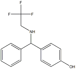 4-{phenyl[(2,2,2-trifluoroethyl)amino]methyl}phenol 结构式