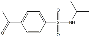 4-acetyl-N-(propan-2-yl)benzene-1-sulfonamide 结构式