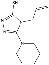 4-allyl-5-piperidin-1-yl-4H-1,2,4-triazole-3-thiol 结构式