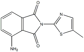 4-amino-2-(5-methyl-1,3-thiazol-2-yl)-2,3-dihydro-1H-isoindole-1,3-dione 结构式