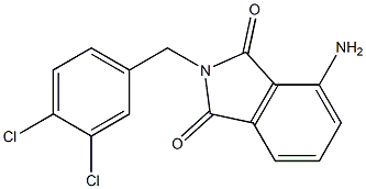 4-amino-2-[(3,4-dichlorophenyl)methyl]-2,3-dihydro-1H-isoindole-1,3-dione 结构式