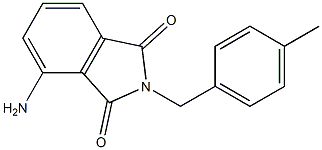 4-amino-2-[(4-methylphenyl)methyl]-2,3-dihydro-1H-isoindole-1,3-dione 结构式