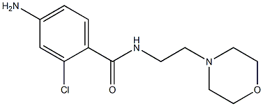 4-amino-2-chloro-N-(2-morpholin-4-ylethyl)benzamide 结构式