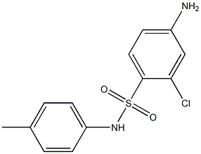 4-amino-2-chloro-N-(4-methylphenyl)benzene-1-sulfonamide 结构式