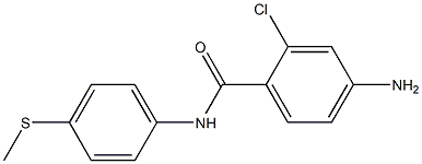 4-amino-2-chloro-N-[4-(methylsulfanyl)phenyl]benzamide 结构式